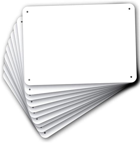 white aluminum sign blanks